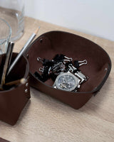 Home&Living Lederschale S braun