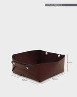 Home&Living Lederschale S braun