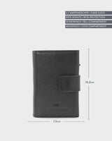 Slim Wallet Braun Büffel x Gentlemens mit Druckknopf
