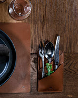 Home&Living Besteckhülle (2 Stück) cognac