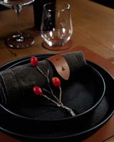 Serviettenring (6 Stück) cognac