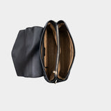 PAULINE Tote Bag mit Überschlag schwarz
