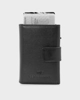 Slim Wallet Braun Büffel x Gentlemens mit Druckknopf